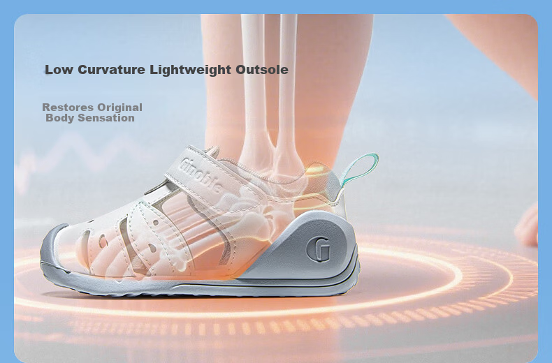 Ginoble Children's First Walking Shoes 2026 Summer New Breathable Sandals 0-1 Year Old Boys and Girls GB2553 8