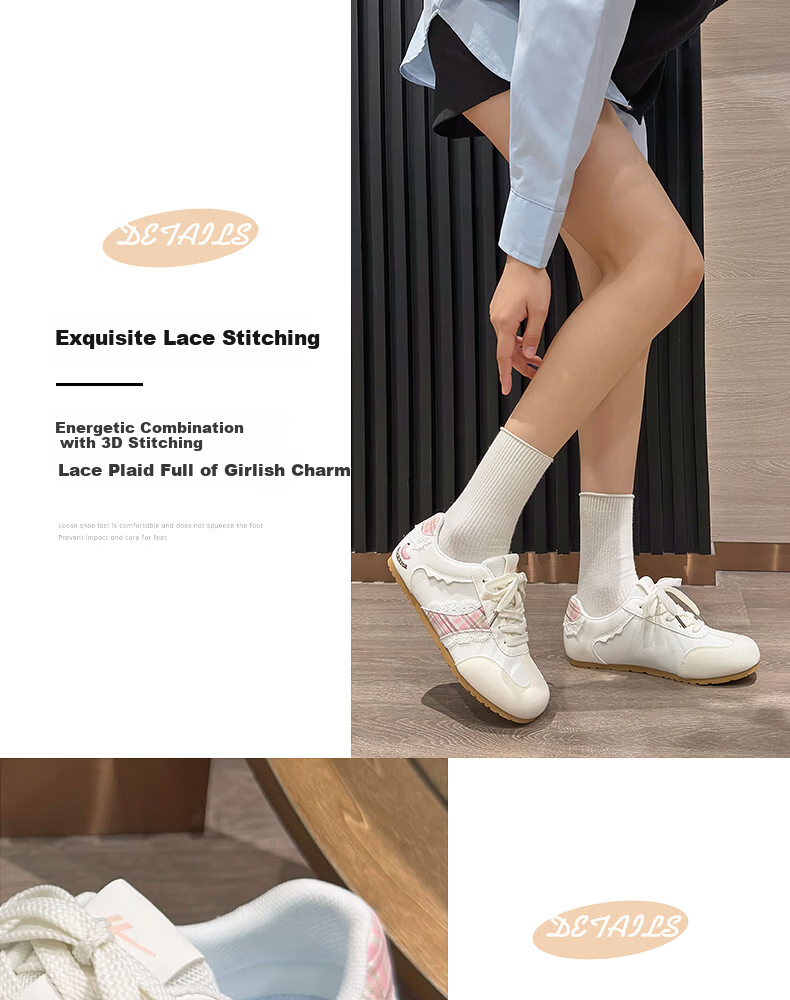 Warrior Women's German Training Shoes 2026 Summer New Soft Sole Casual Sneakers Light Blue 40 6