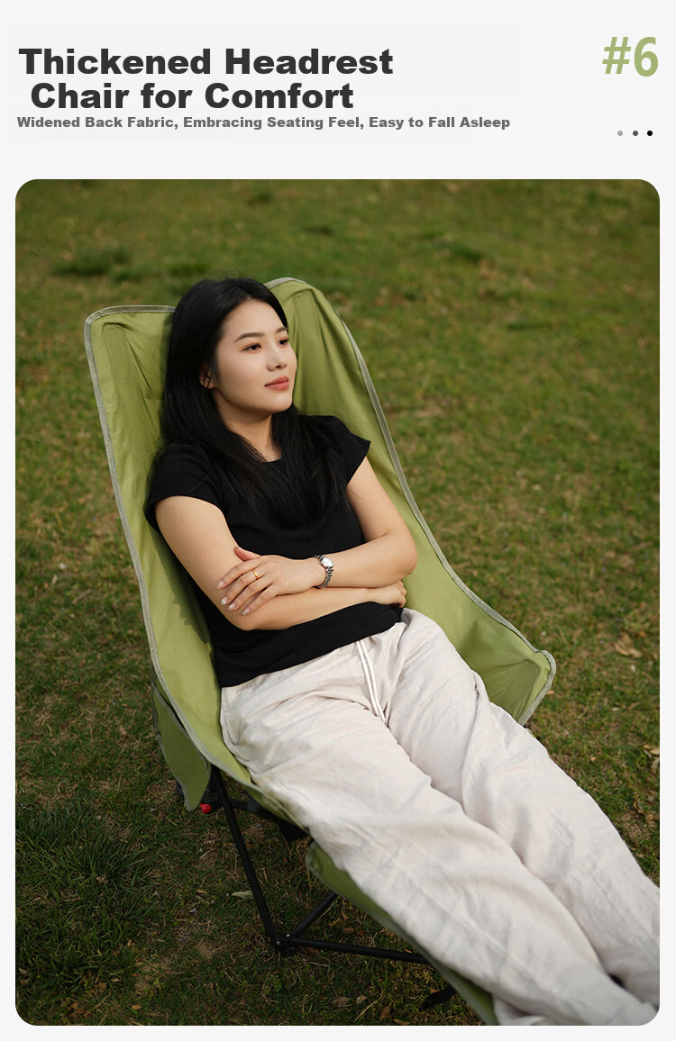 Beyond Wilderness Portable Folding Chair Outdoor Camping Foldable Small Stool Handbag Chair Metal Folding Stool Khaki 7