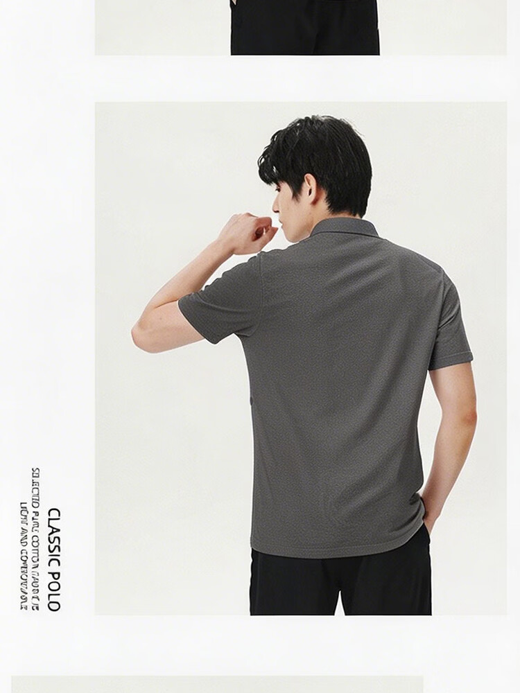 LI-NING Men's Polo Shirt Short Sleeve 2026 Summer New High-End Cotton Breathable T-Shirt Collar Casual Sportswear 22