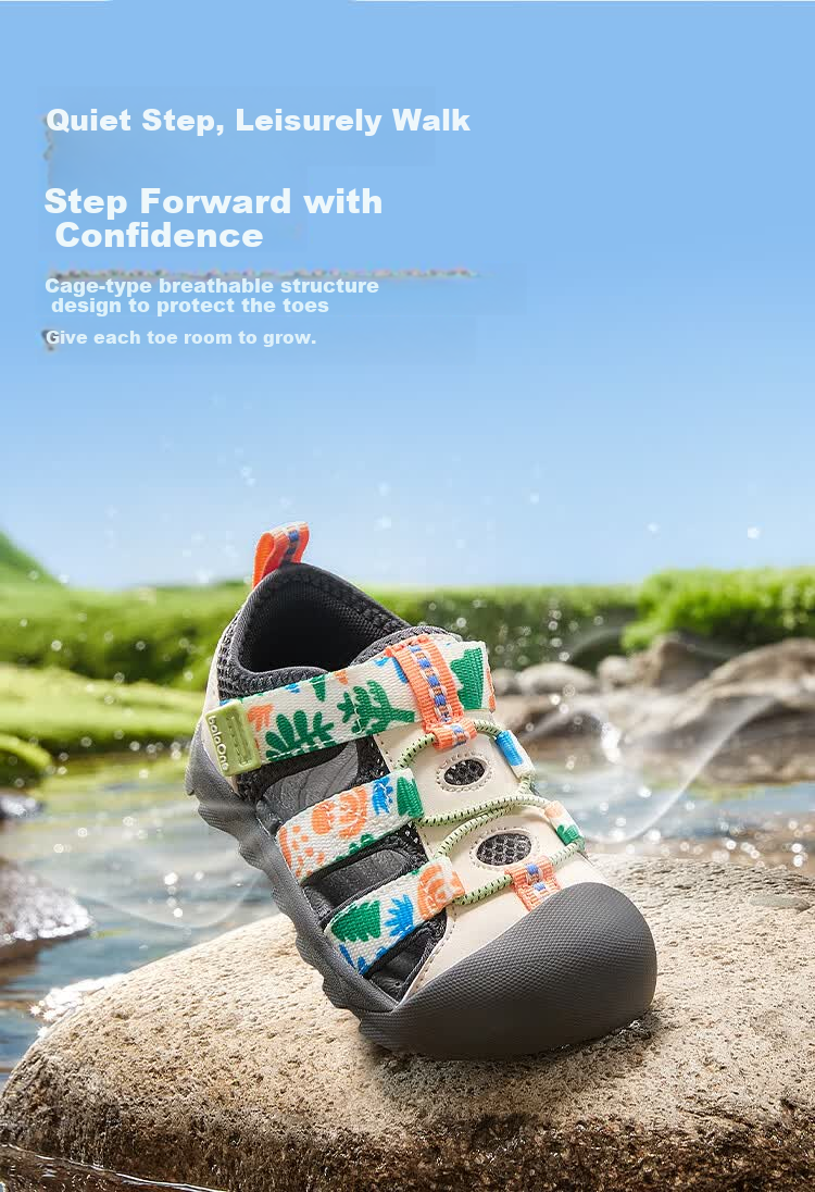 BALABALA Children's Walking Shoes, Boys And Girls Sandals, 2026 Summer New Sports Shoes, Closed-Toe Anti-Collision, Dual-Use for Land And Water, Non-Slip 5