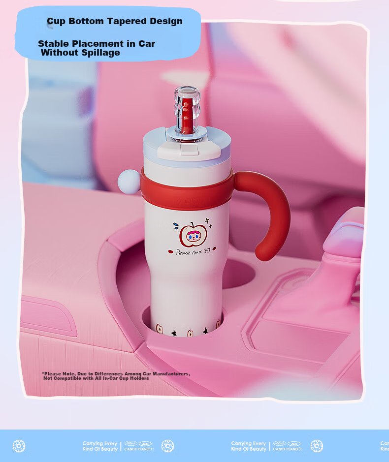 BABLOV Insulated Kids 316L Stainless Steel Portable Silicone Straw Water Bottle 14