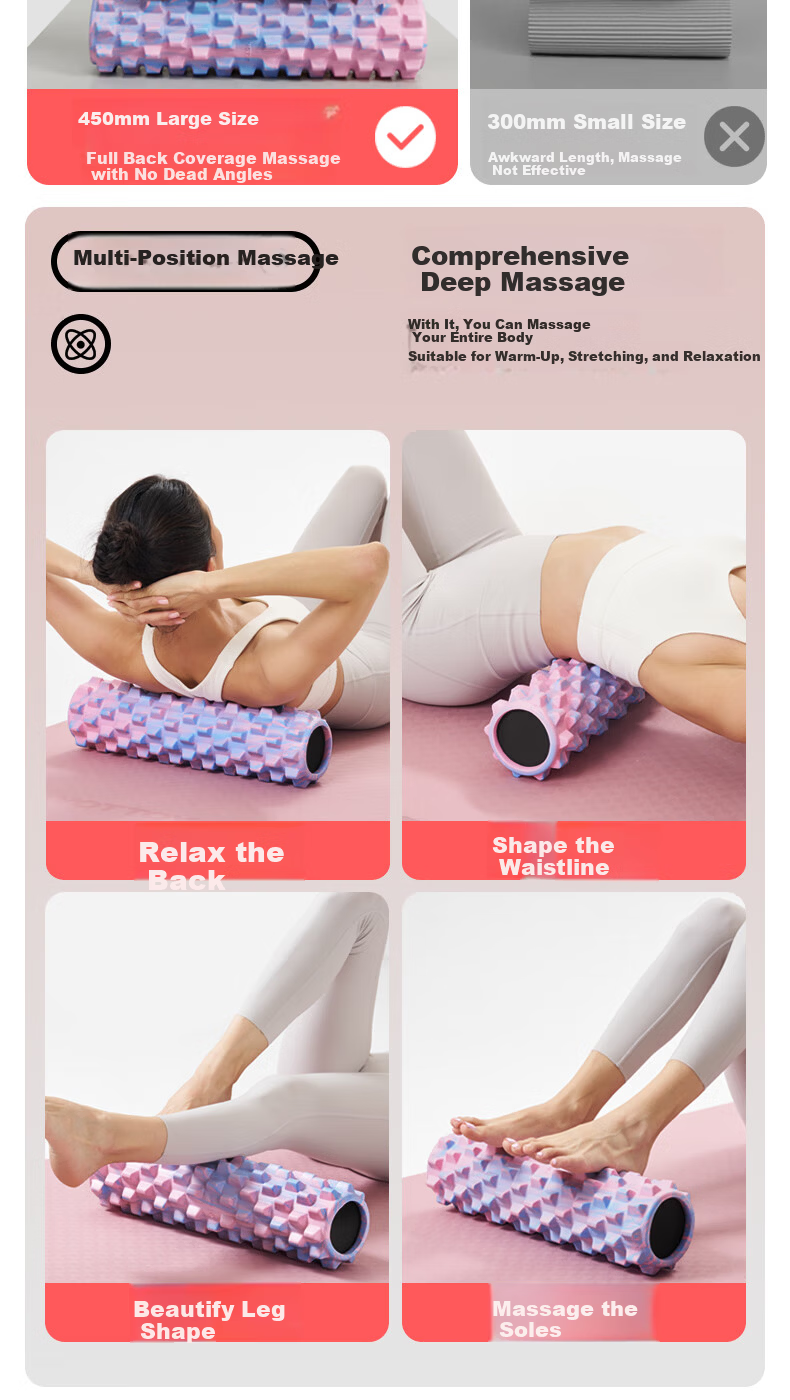 Yottoy Solid Foam Roller, Fitness Equipment, Muscle Relaxation Massage Roller, Wheel Device, Langya Yoga Colum 8