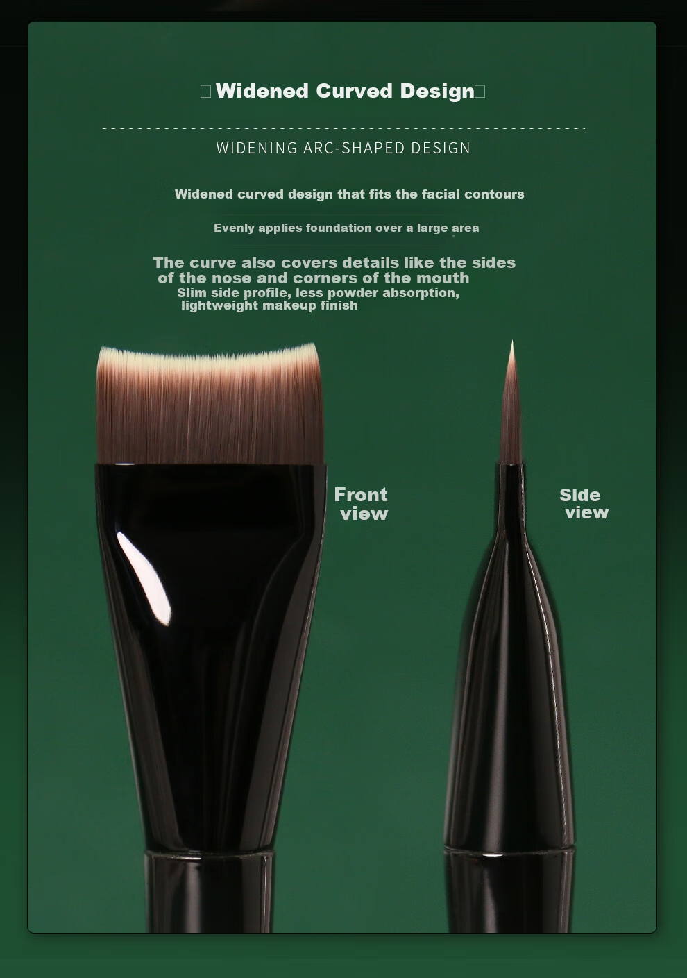 REVERSE Phantom M69 Curved Foundation Brush Long-lasting Non-powder Absorbing Morning Commute Suitable Beginner Makeup Brush 4