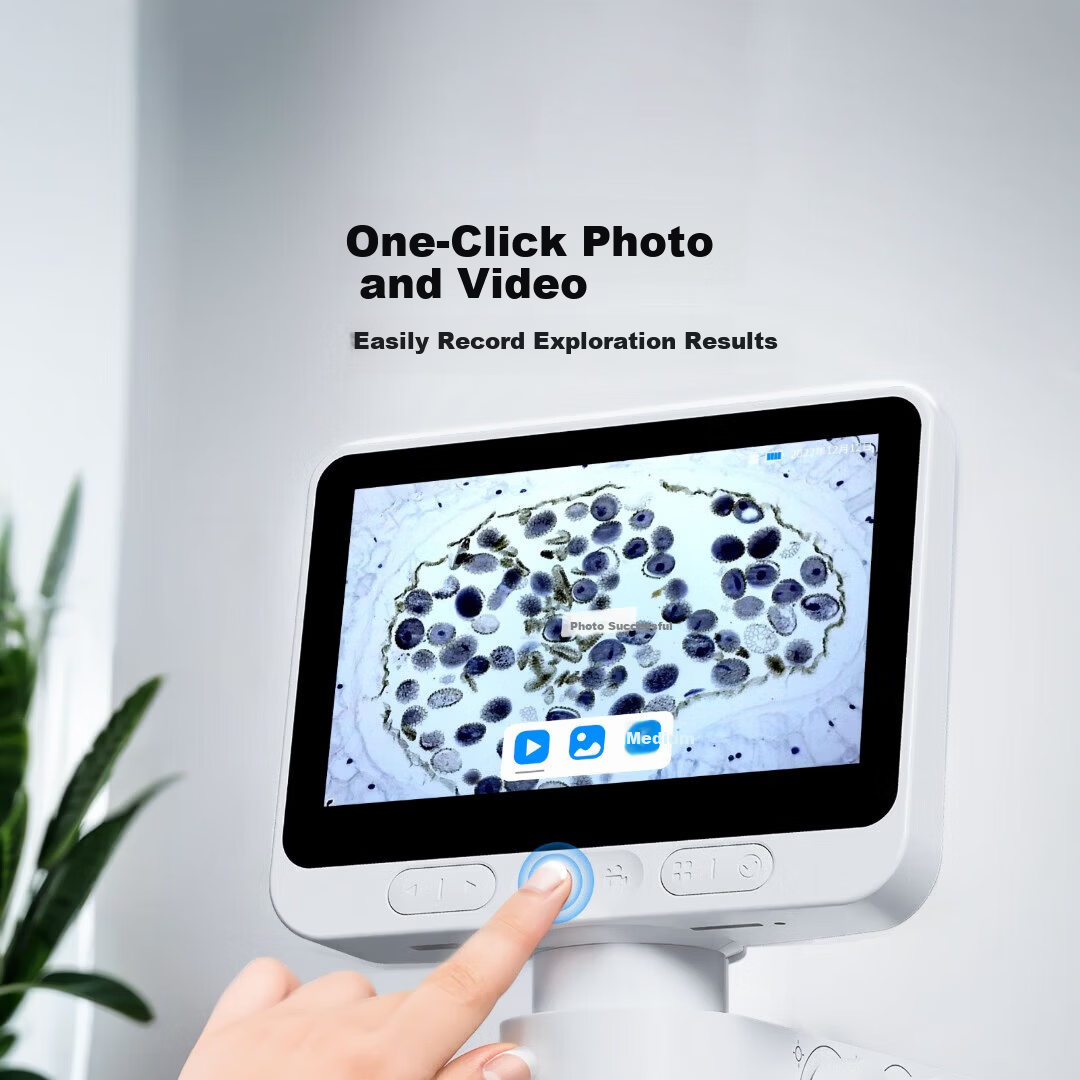 Dangdangli Electronic Microscope Portable Handheld Birthday Gift for Boys and Girls Middle and Primary School Students