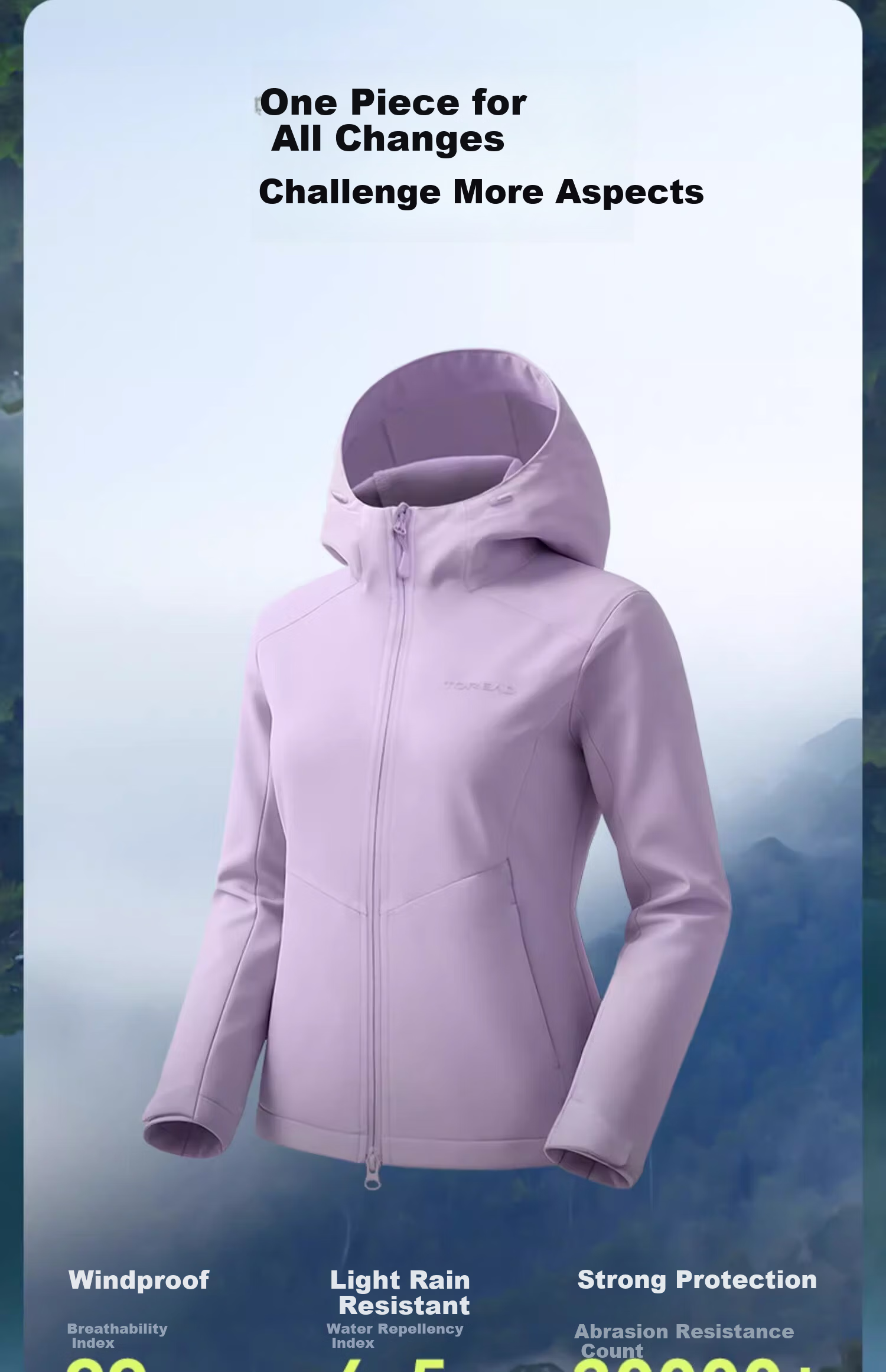 TOREAD Softshell Jacket Outdoor Sports Warm Windproof Fleece Hiking Mountaineering Coat Men Moon Rock Gray XL 3