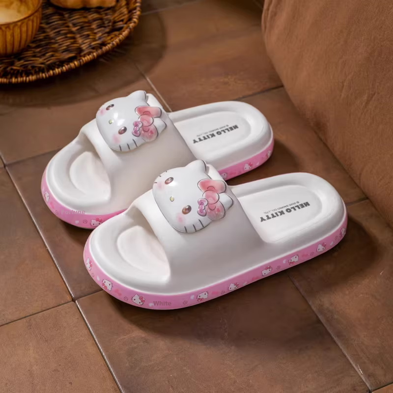 Hello Kitty Children's Summer Indoor Non-Slip Slippers Girls Kids Family Matching 252814 White Size 250