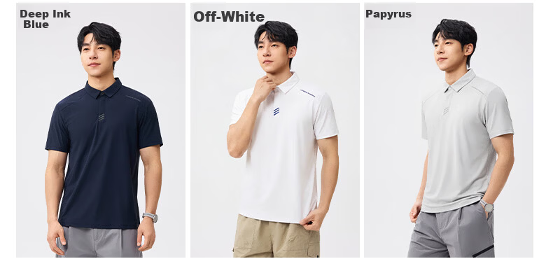 361° Men's Short Sleeve Polo Shirt Spring Summer Sports Casual Sun Protection Cooling Top 652624104-5 17