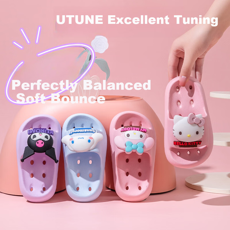 Genmai Kids Slippers Girls Summer Sanrio Hello Kitty Bathroom Quick-Dry Sandals Boys 180