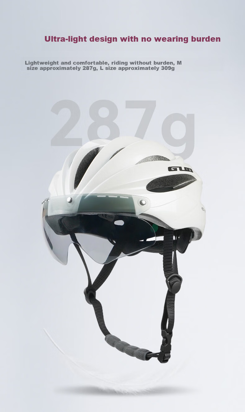 GUB Cycling Helmet with Magnetic Detachable Goggles Lightweight Safety Mountain Road Bike Helmet for Men and Women 5
