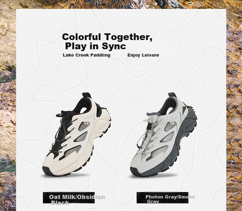 361° Men's Summer Sports Sandals Outdoor Beach Casual Soft Sole Water Hiking Shoes 672626766-3 10
