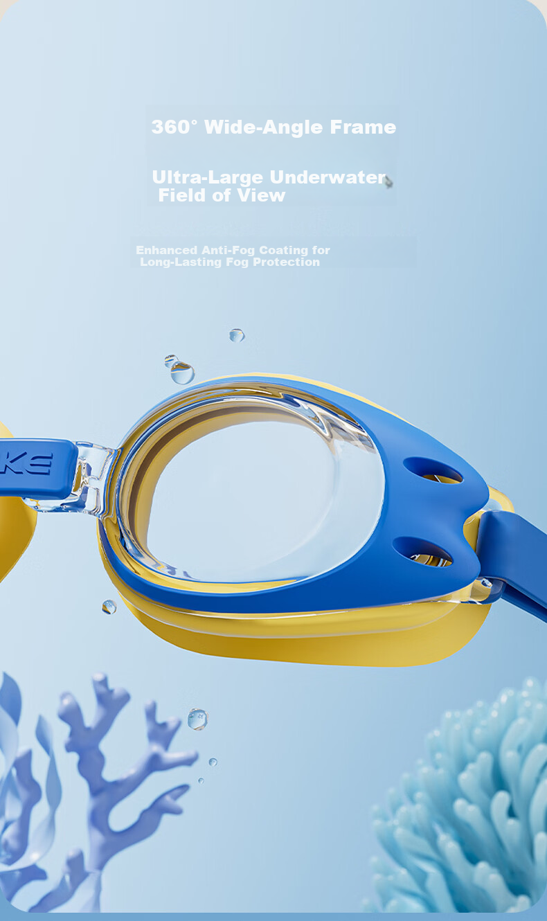ERKE Kids Youth Small Frame Swimming Goggles Boys Girls Waterproof Anti-Fog HD Diving Glasses 2