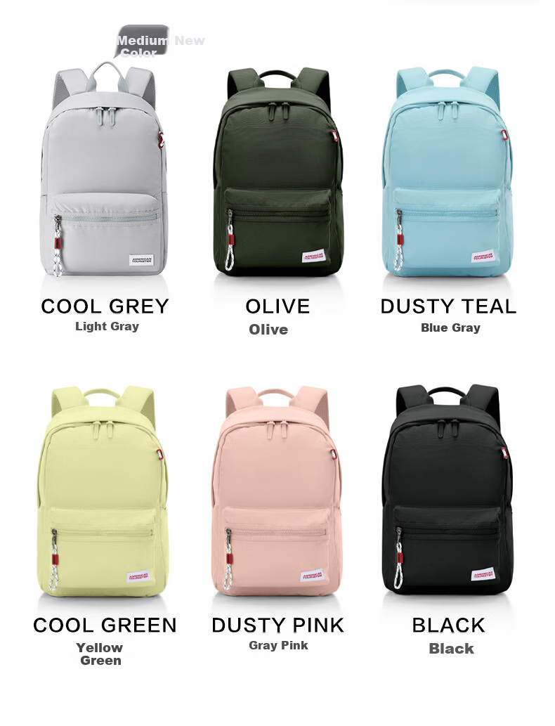 American Tourister Travel Backpack Casual Unisex School Bag High School Student Laptop Bag GT3 Olive Green 13