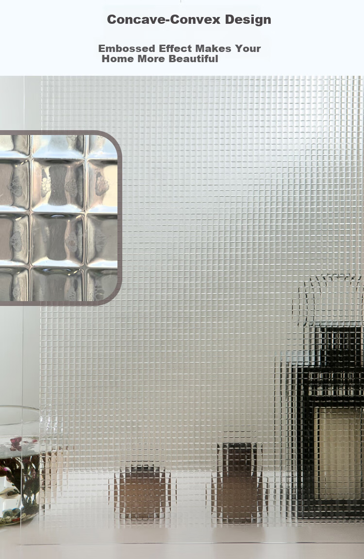 MEIWA Glass Privacy Film Window Sunshade Heat Insulation Static Sticker Bedroom Translucent Opaque 60x200cm 3
