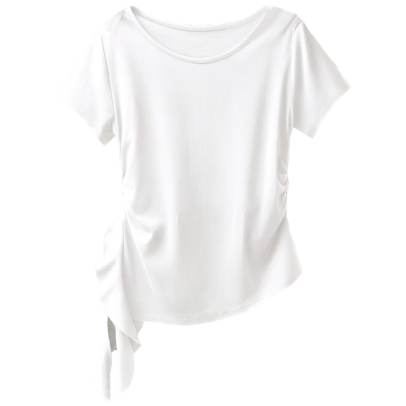 Cypress House Women's Crew Neck Short Sleeve T-Shirt 2026 Summer New Fashion Solid Color Slim Pullover Top