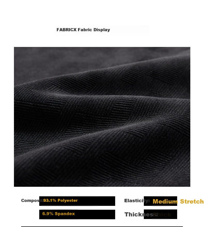 CABBEEN Men's Logo Embroidered Fine Knit Long Sleeve Sweater Winter Fleece Lined Fabric 4