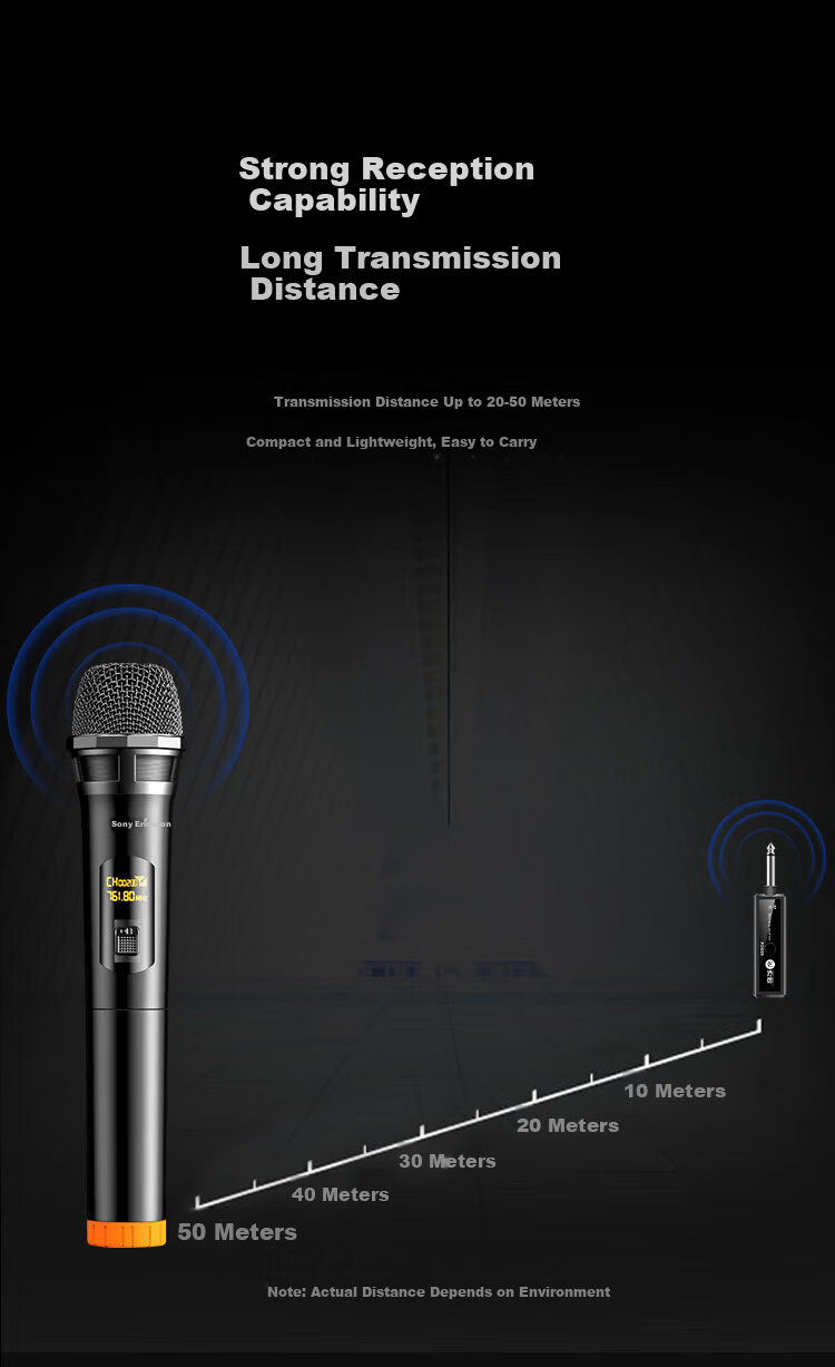 Soaiy MD17 Wireless Handheld Rechargeable Microphone Karaoke Universal Microphone Speaker Home KTV Singing Hosting Speech One-to-Two 2