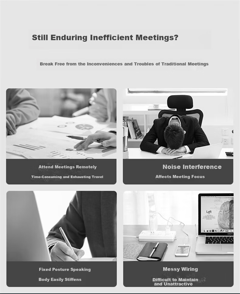 Hamedal C20 All-in-One Audio and Video Conference Camera with Omnidirectional Microphone, HD Wide-Angle Office Meeting Pickup Speaker, Amplified Microphone Speaker System Device 3