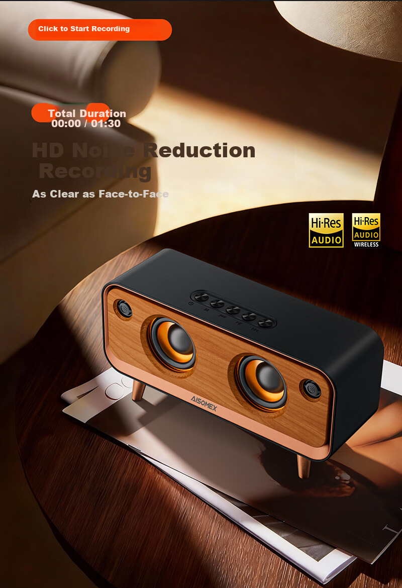 Aishuomei Vintage Bluetooth Speaker Premium Niche Desktop Ornament Gift for Men Women Friends Colleagues Partners Birthday 520 Creative Speaker B171 1