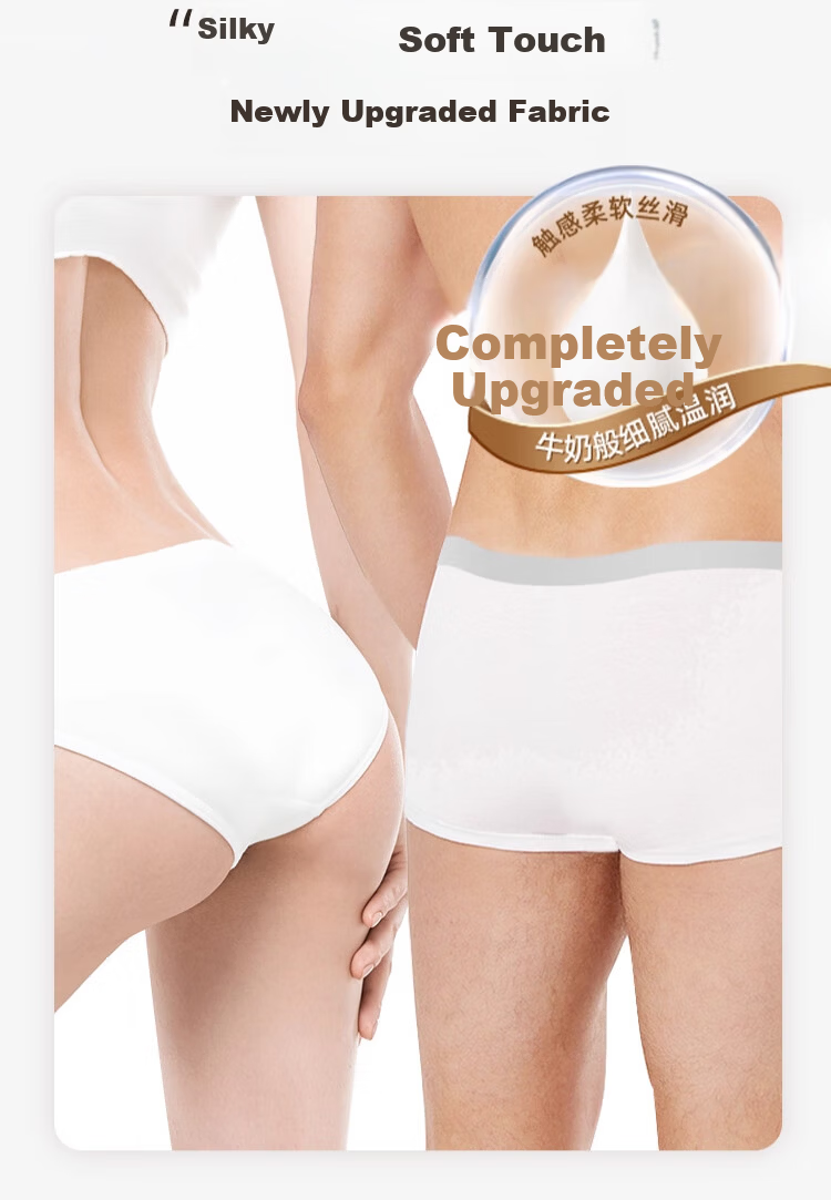 Ronghuxi Disposable Women's Underwear 5-Pack Individually Wrapped Daily Use EO Sterilized Travel Maternity Portable XL Size 5