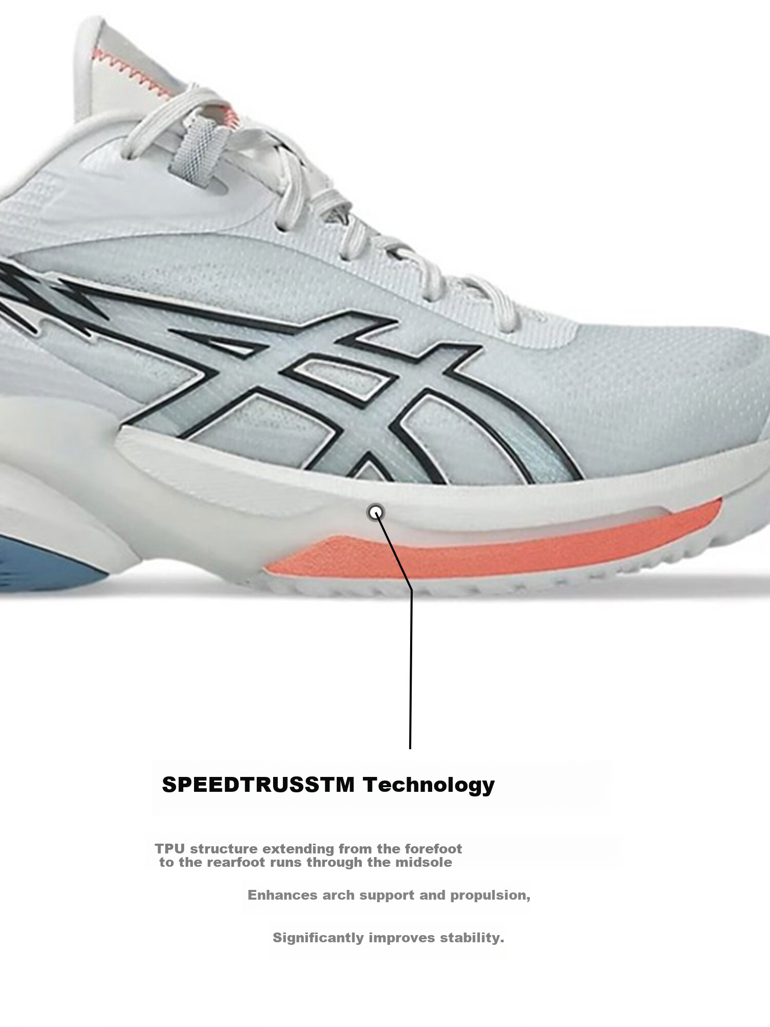 ASICS Men's Basketball Shoes SWIFTACE Durable Non-Slip Cushioning 26AW 1063A114-700 Size 42 6