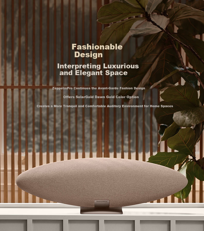Bowers & Wilkins Zeppelin Pro 6th Gen Wireless HiFi Active Bluetooth Speaker B&W Desktop Audio Dawn Gold 19