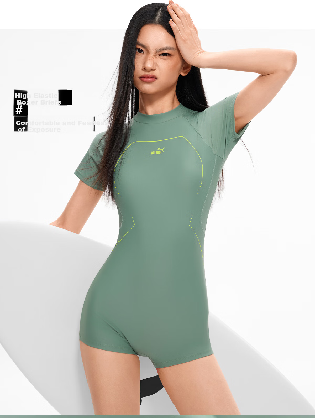 PUMA Women's One-Piece Swimsuit UV Protection Slimming Tankini Swimwear for Pool and Spa 6