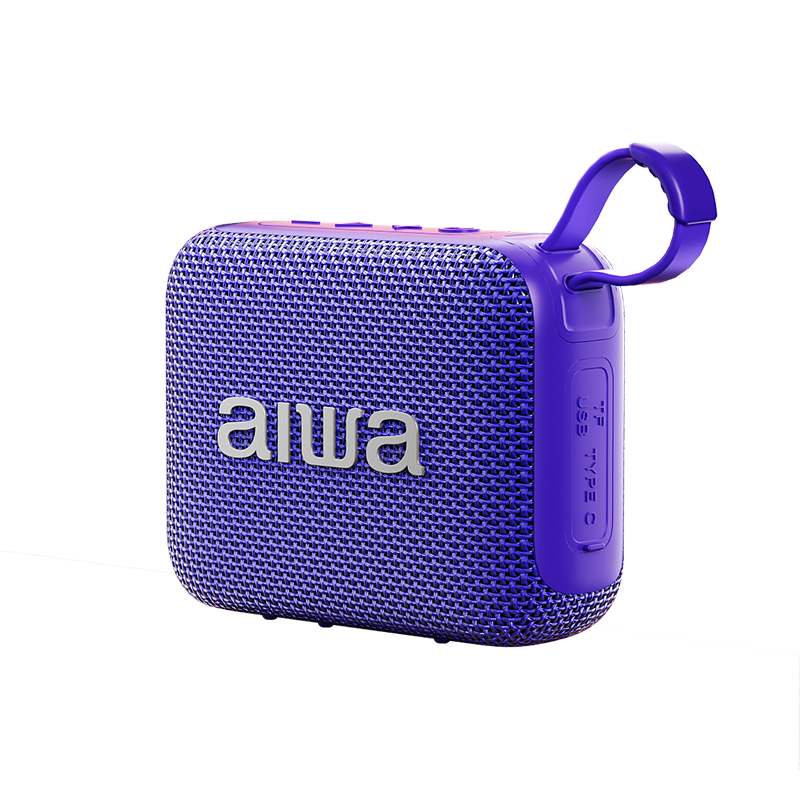 Aiwa AH-17pro Bluetooth Speaker with USB and TF Card Support, Portable Wireless Player for Square Dance, Home Desktop Outdoor Sound System, Purple