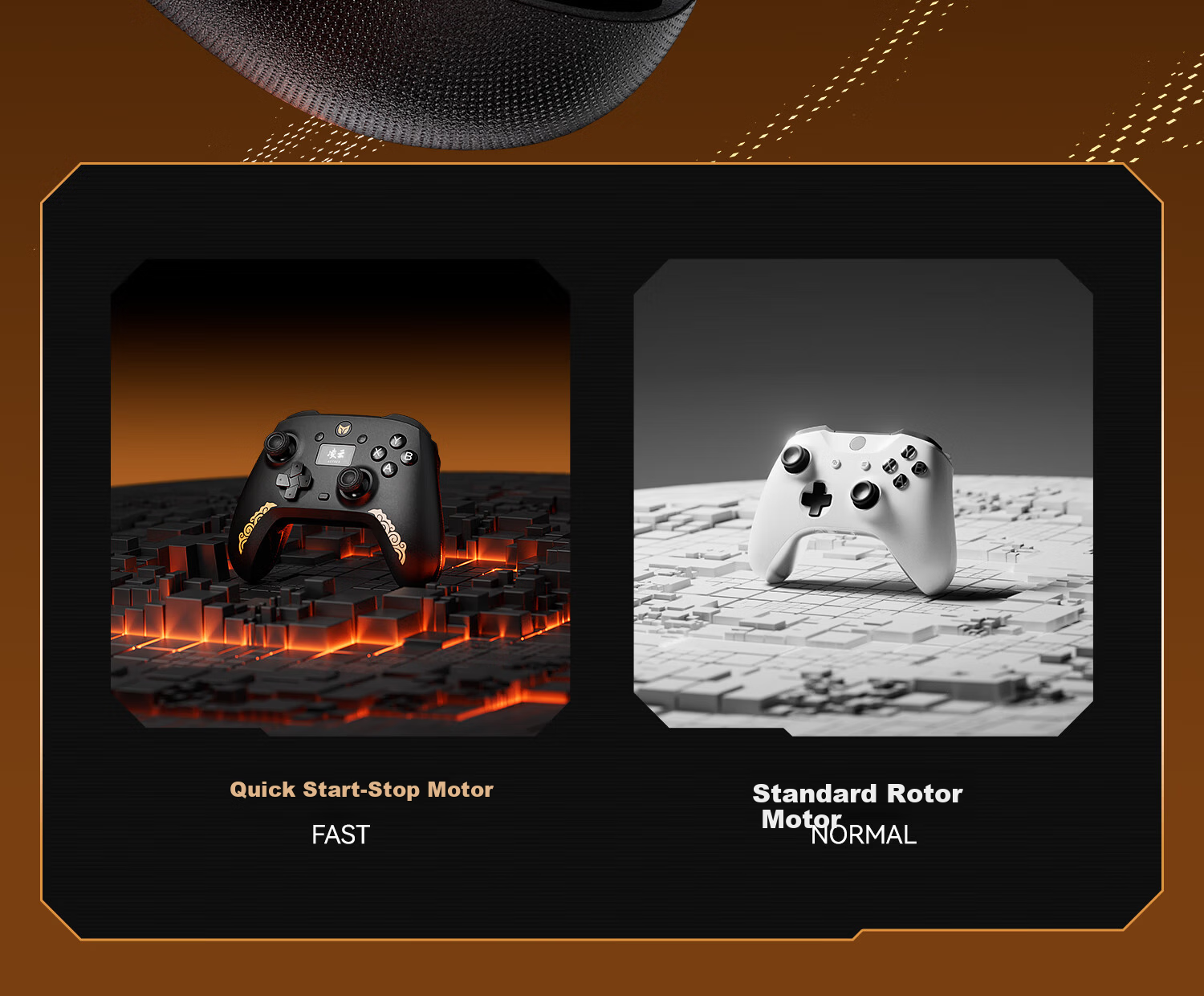 Mojang Lingyun Wireless Gaming Controller Smart Screen Bluetooth 2.4G Compatible with PC Tablet Phone Switch Computer Steam Dual Shadow Wonderland Monster Hunter Black Gold Edition 16