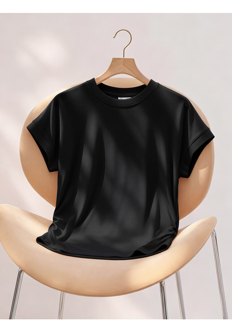 Audifine Women's Ruched Waist Slimming Short Sleeve T-Shirt Spring Summer Soft Loose Fit Khaki M 13