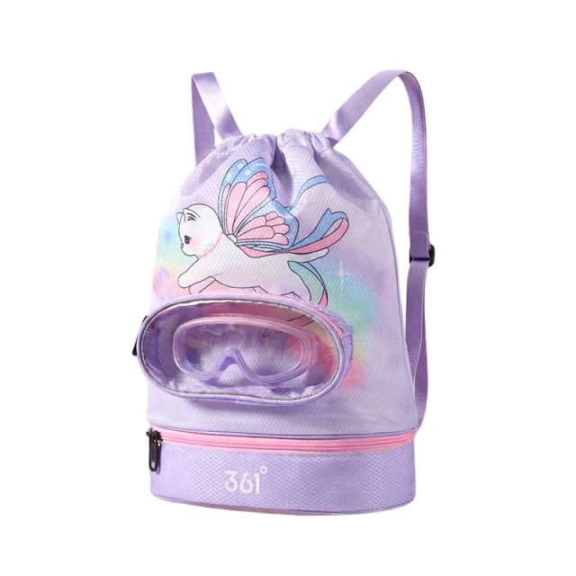 361° Kids Swimming Bag Large Capacity Waterproof Dry and Wet Separation Backpack for Swimming Training Equipment Storage