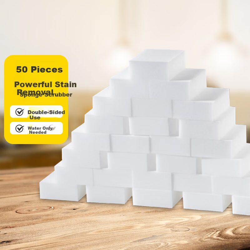 Dafurei 50pcs Nano Magic Sponge Eraser Kitchen Dishwashing Cleaning Scrubber Pads