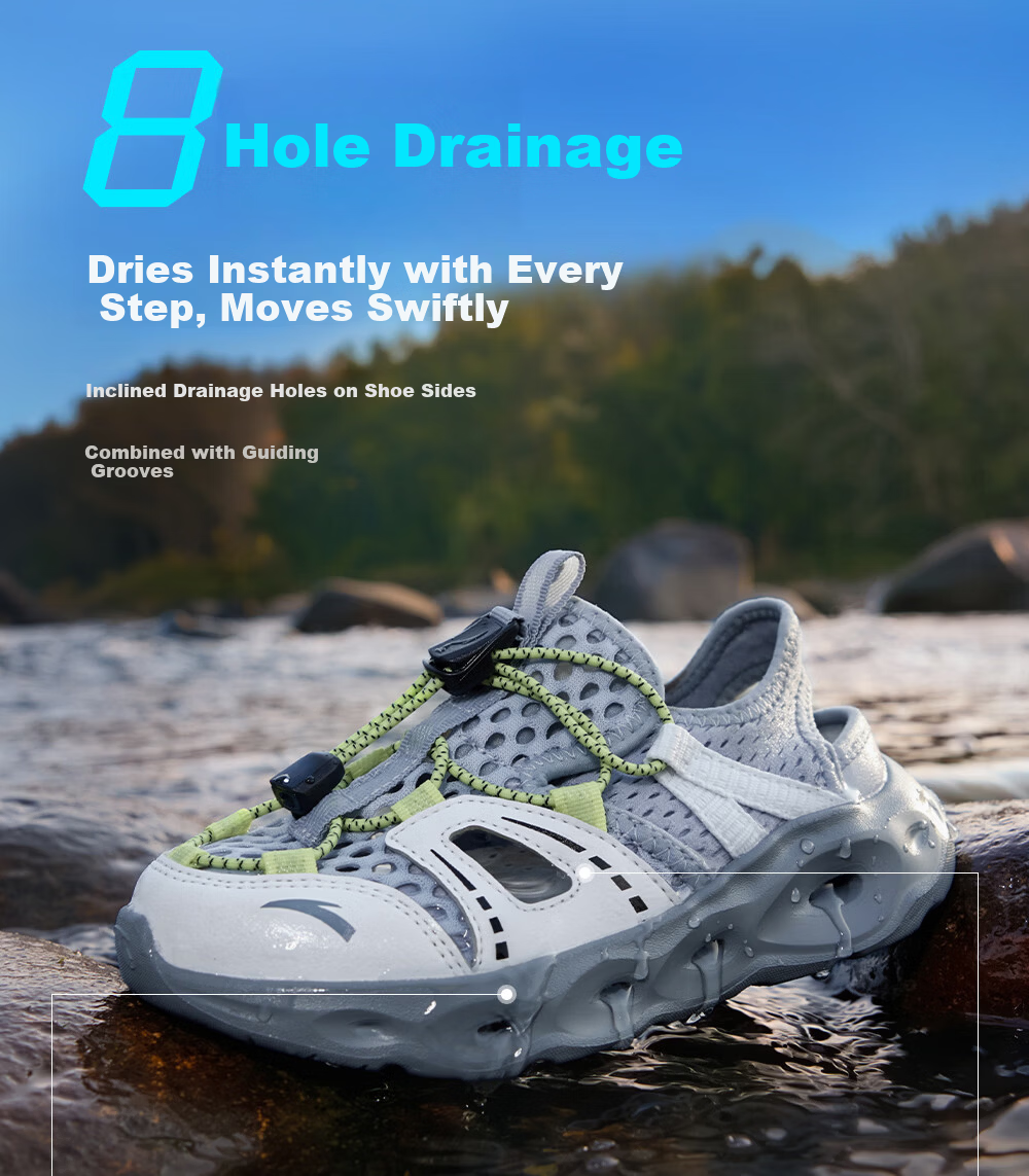 Anta Kids Girls Summer 2026 Breathable Lightweight Water Shoes Sandals A22629906 5