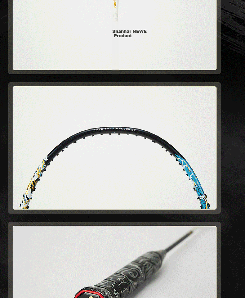 KUMPOO 2026 New Carbon Fiber 4U Ultra-Light Professional Badminton Racket Xunfeng Shanhai NEW White/Black 10