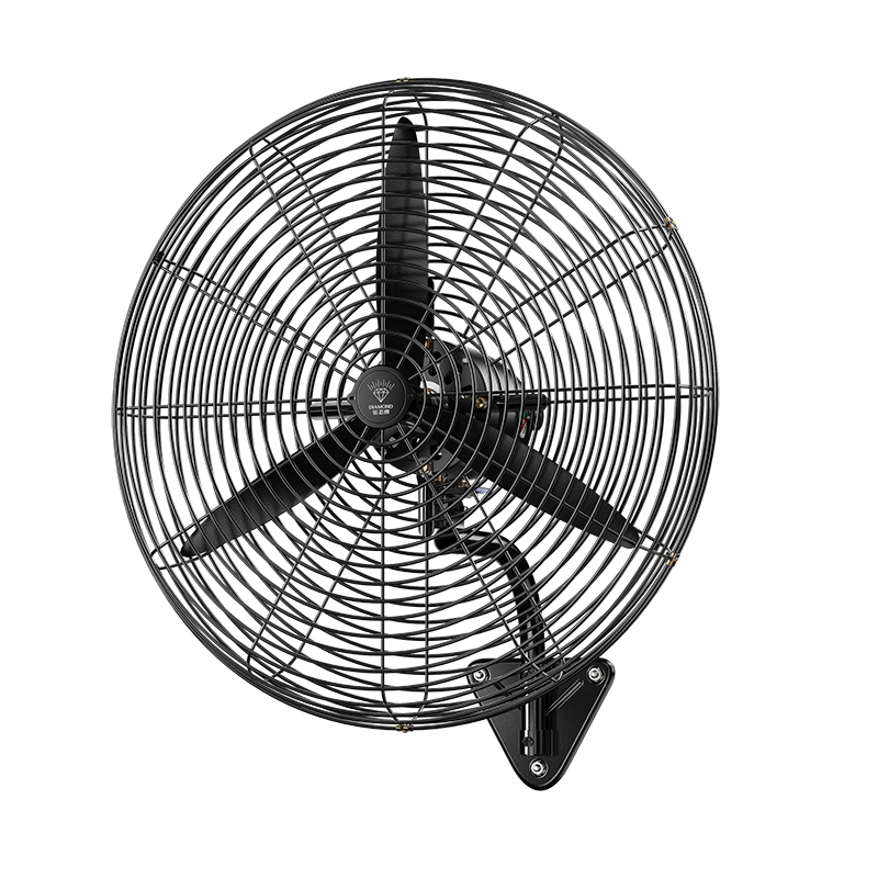 DIAMOND Industrial Wall Fan High Power Wall-Mounted Electric Fan Strong Oscillating Bull Horn Fan Warehouse Shop Workshop Construction Site Copper Wire Motor 650 Plastic Steel Blades