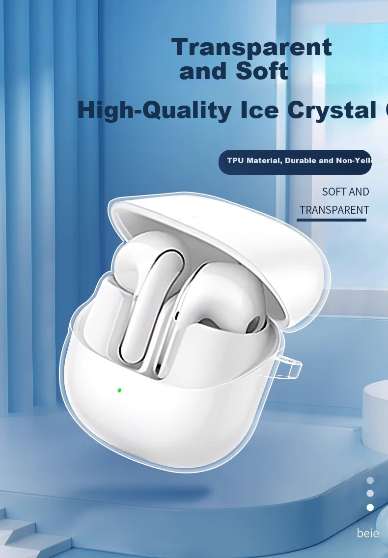 Beiyipin Compatible with Xiaomi Buds 5 Earphone Protective Case New Buds 5 Pro Earphone Cover Liquid Silicone True Wireless Bluetooth Noise Cancelling Buds 4 Charging Case Transparent Full Coverage Pr 1