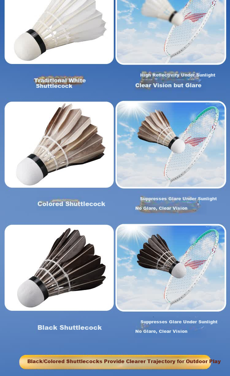 KASON Li-Ning Kason KGB03 Authentic Professional Training Badminton Durable Outdoor Windproof Black Goose Feather Shuttlecock 3