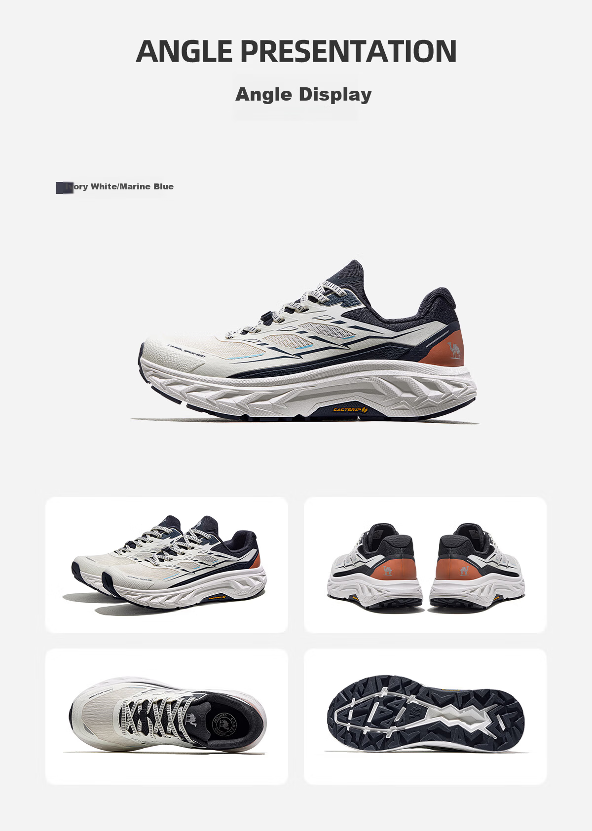 CAMEL [Wang Junkai Edition - Mountain Shadow] Off-Road Running Shoes Unisex Professional Outdoor Sports Cushioning Running Hiking Shoes 18