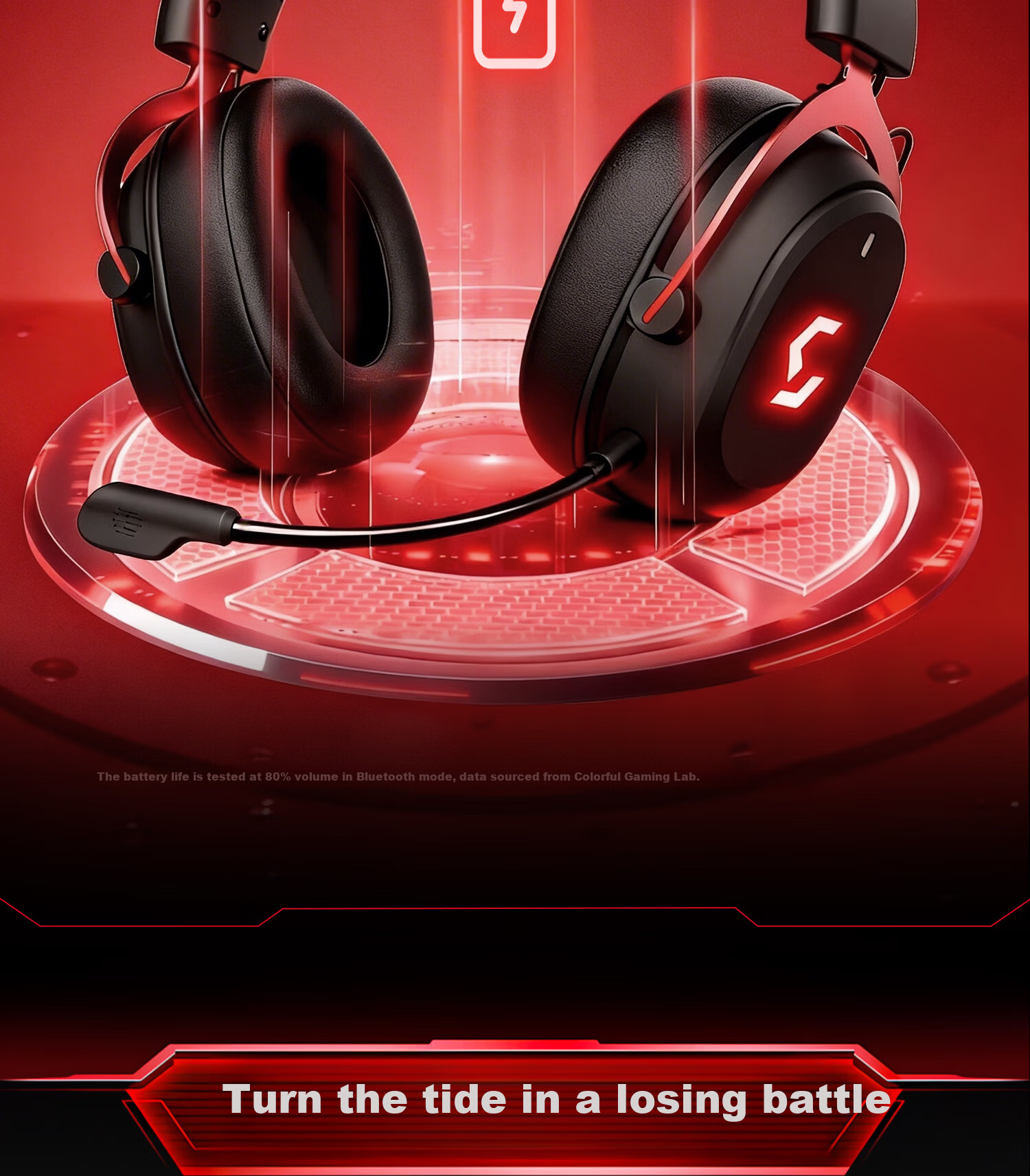 COLORFIRE iGame G169 PRO 7.1 Surround Sound Quad-Mode Wireless Gaming Headset Over-Ear Bluetooth Wired Esports Delta FPS Valorant White Blue 21