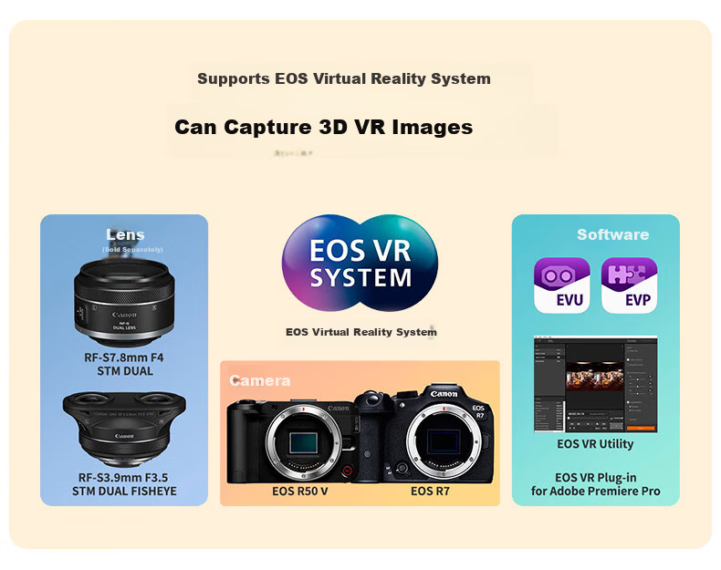 Canon EOS R50 V Black Body Creative Video Camera 12