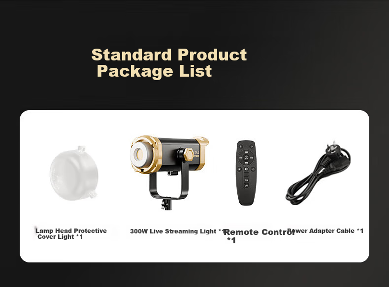 JIMANTU 300W Live Streaming Fill Light Professional COB Photography Lamp Indoor Studio Shooting Live Room Spherical Deep Parabolic Softbox Video Shooting Sunlight Kit 17