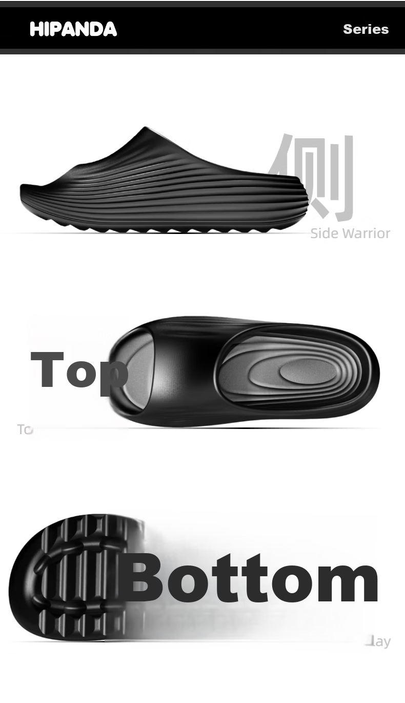 HIPANDA Men's Home Slippers Thick EVA Sole Non-Slip Durable Outdoor Sandals Women Off-White Size 44-45 14
