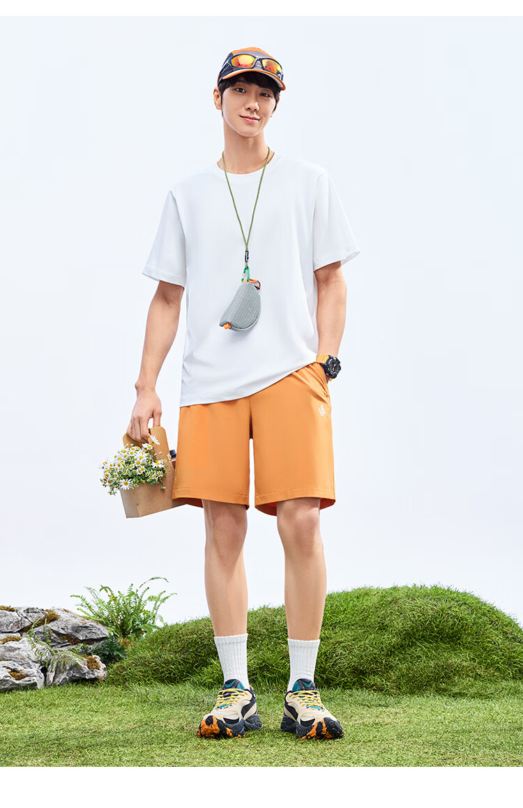 Xtep Yuyi Ice Silk Sun Protection Men's Shorts Five-Point Original Yarn Cool Outdoor Trend Quick-Dry Summer Woven Shorts 19