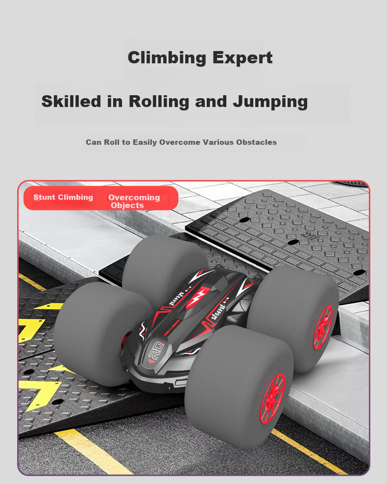 Aomengxing Remote Control Off-Road 4WD RC Professional Climbing Double-Sided Stunt Drift Car Boys Children's Day Gift 7