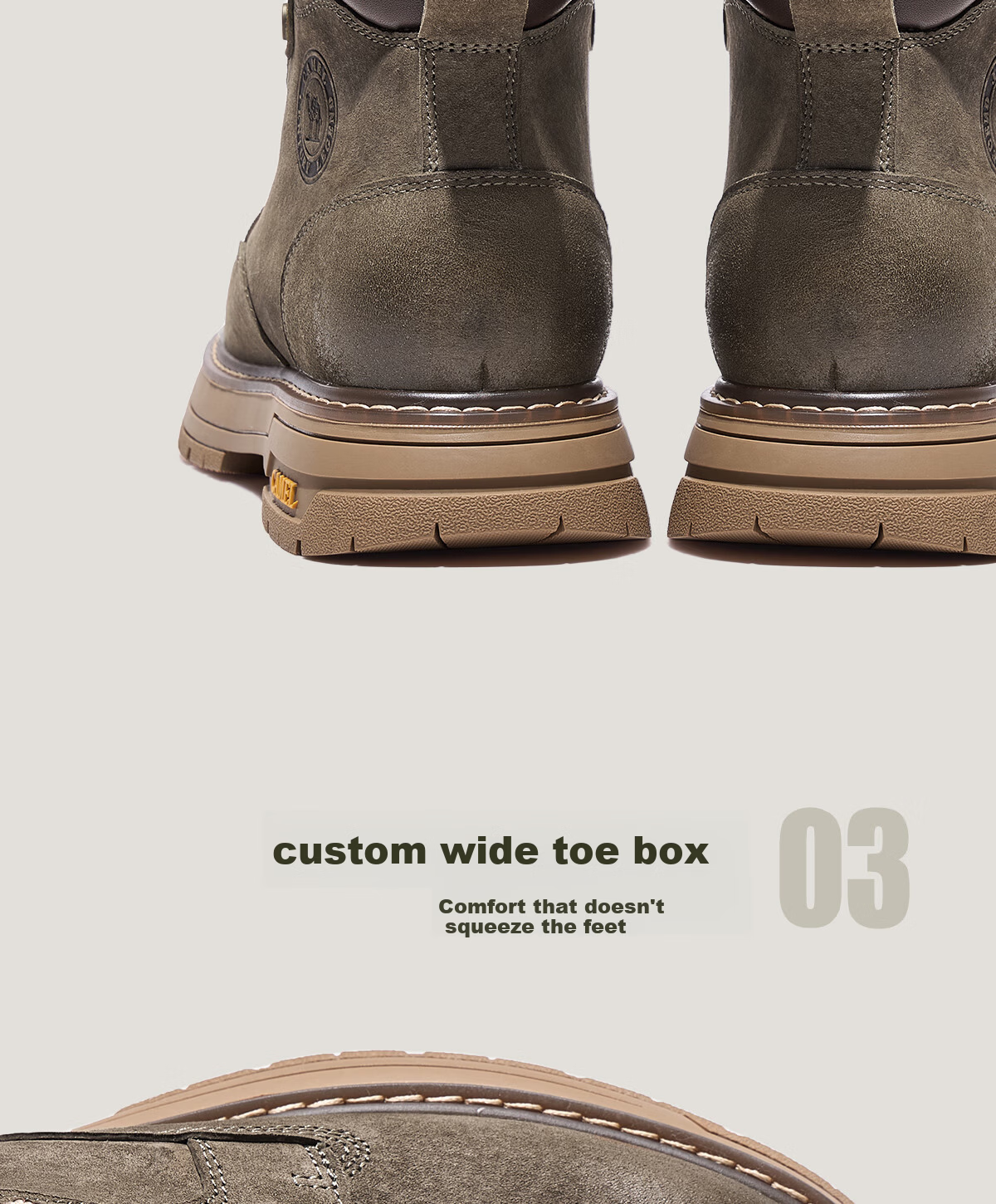 CAMEL Wang Junkai Style Martin Boots High-top Outdoor Workwear Yellow Boots Men GE122W7757T Golden Yellow Size 40 24