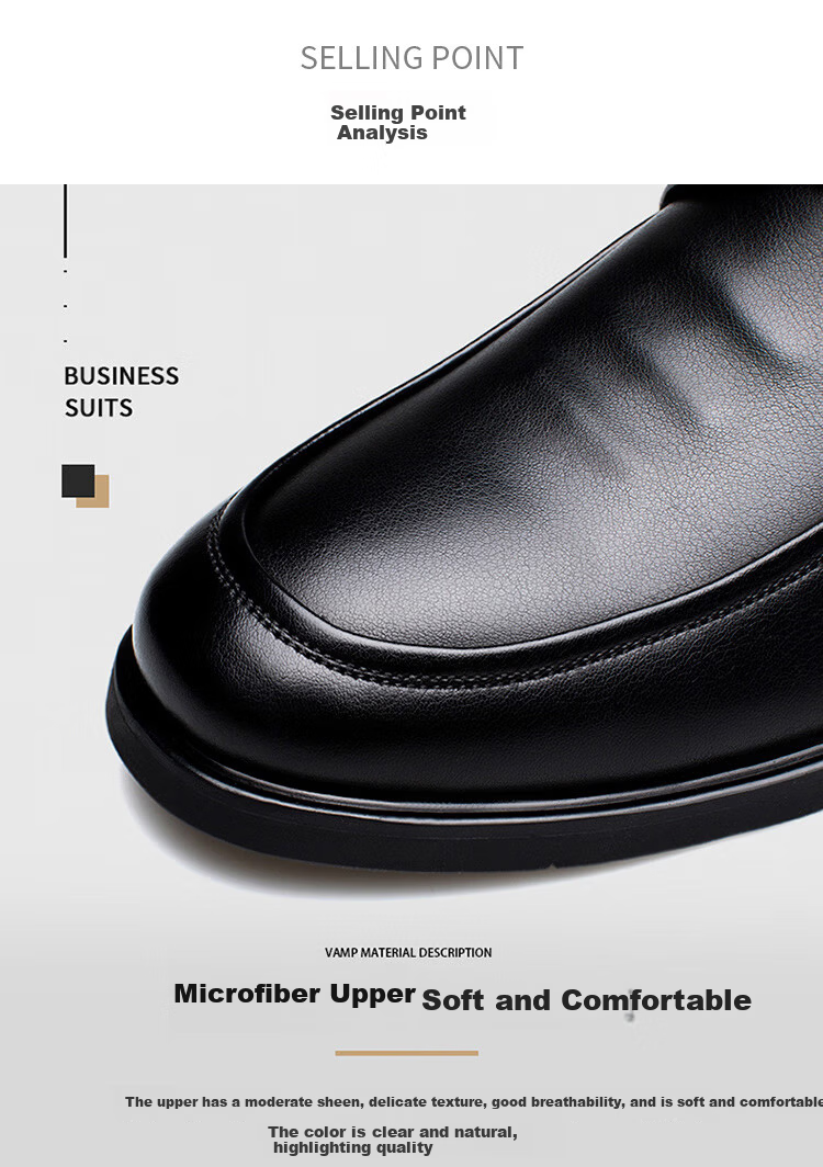 Hengyuanxiang Men's Leather Shoes Business Casual Lace-up New Formal Derby Work Wedding Shoes J37929 Black 38 5