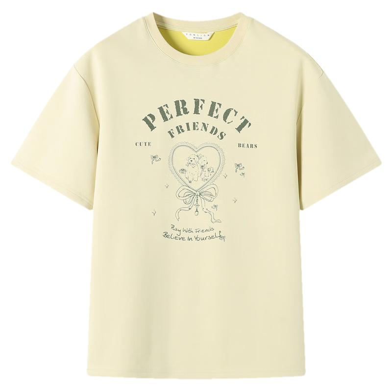 TonLion 2026 Summer New Colorblock Short Sleeve T-Shirt Women Korean Style Bowknot Gentle Casual Loose Top