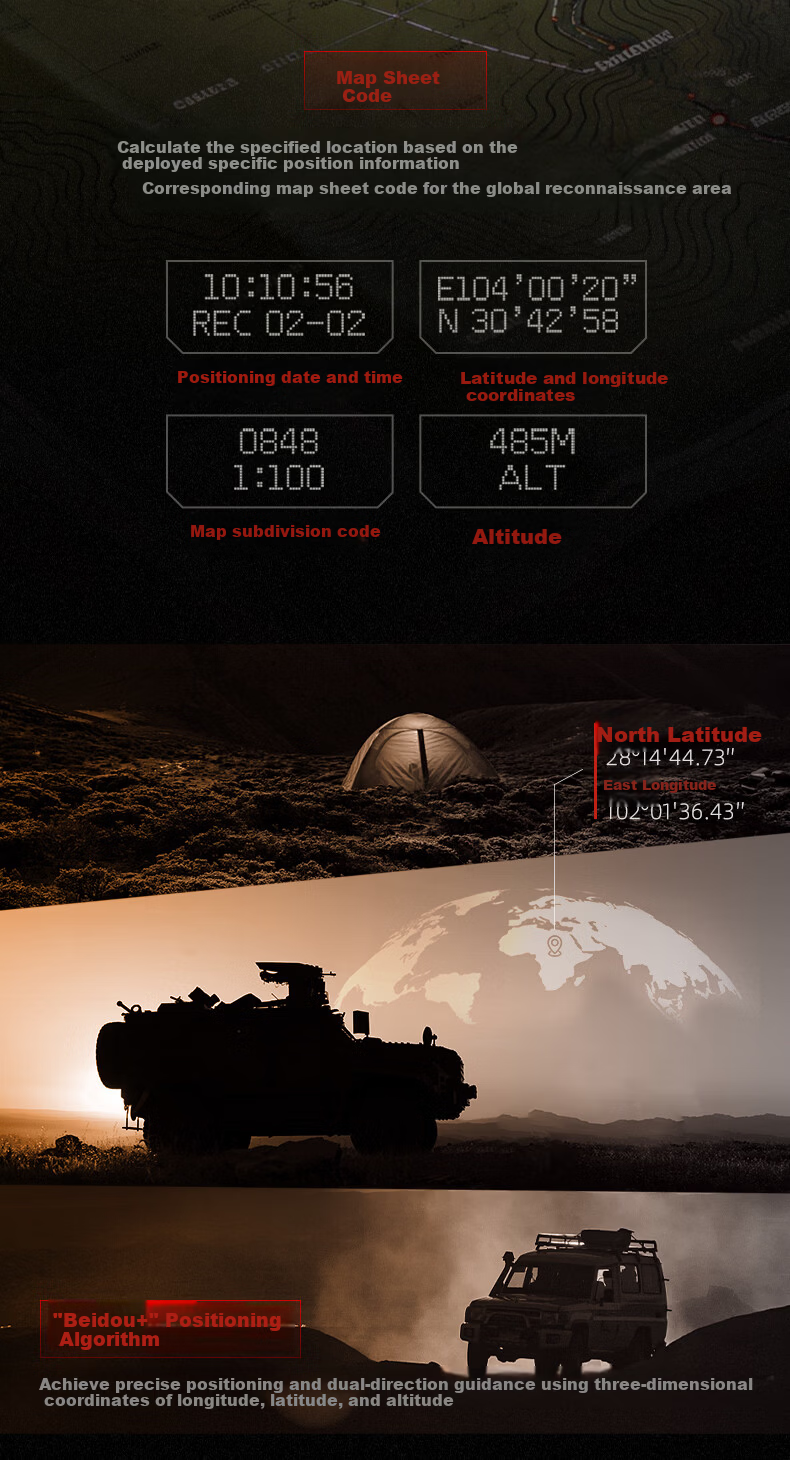 Beidou Watch Warrior 2 Satellite Time Positioning Altimeter Temperature Compass Multifunction Outdoor Analog Men's Watch 9
