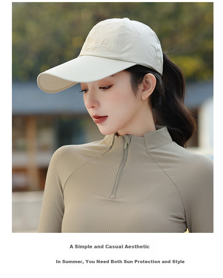 Miiow Women's Ultra-Thin Summer Mesh Breathable Sunshade Baseball Cap Outdoor Sports Hat White 14
