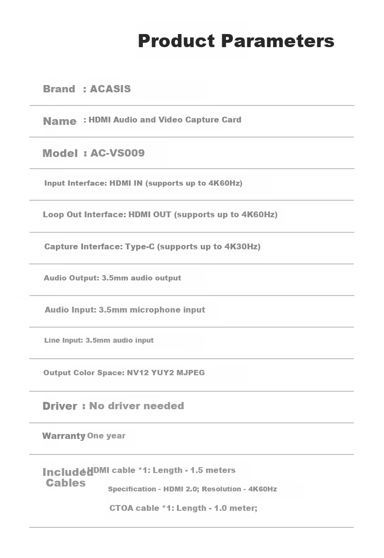 Acasis Dual-Channel HDMI Capture Card, 4K 60Hz Vertical Audio Pickup Capture Card, Compatible with Cameras And DSLR Cameras, for Teaching, Meetings, Dual-Site Live Streaming And Recording Box VC-018Max 16